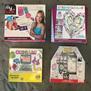 Kids Craft Sets - set of 4